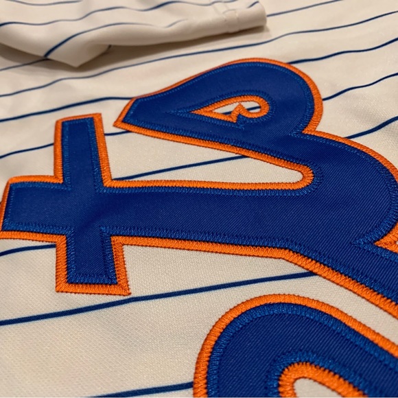 Nolan Ryan New York Mets Jersey Mens XL NWT 1969 Home Cream Pinstripe - Picture 3 of 14